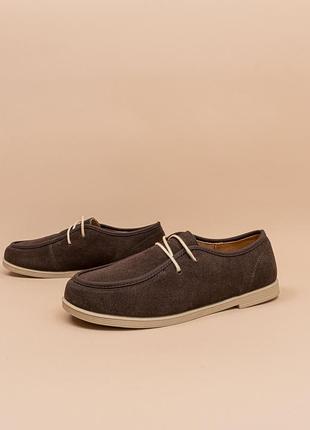 Женские лоферы туфли замшевые коричневые 37-40itts 1841318