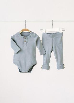 Дитячий комплект (боді+штани) magbaby natural 68 см м'ятний