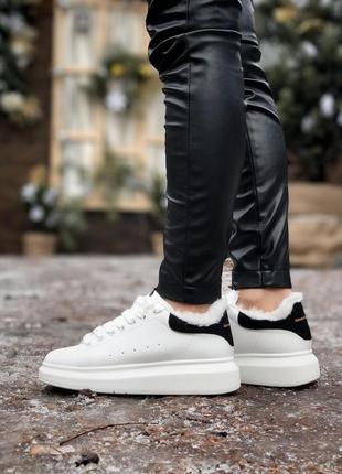 Зимние женские кроссовки alexander mcqueen white 36-37-38-39-409 фото