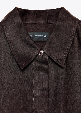 Сорочка 100% льон zara 8