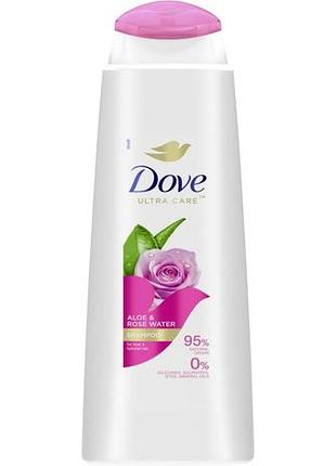 Шампунь для волос dove ультрауход с алоэ и розовой водой 400 мл