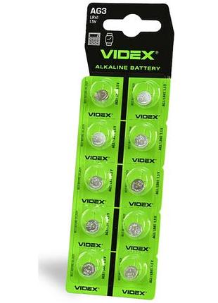 Батарейка часовая videx ag3 lr41 1 шт