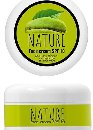 Крем для лица bioton nature с экстрактом зеленого кофе spf 10 100 г