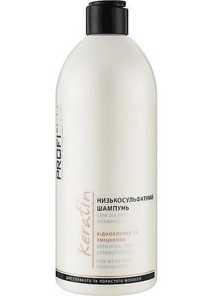Низкосульфатный шампунь вики profistyle keratin восстановление и укрепление 500 мл