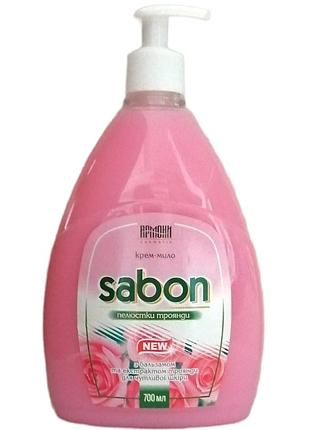 Рідке крем-мило армоні sabon пелюстки троянди з дозатором 700 мл