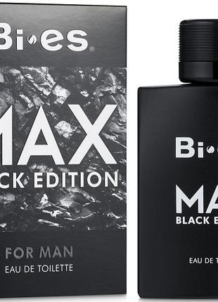 Туалетная вода мужская bi-es max black edition 100 ml