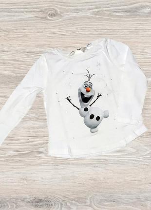 Детская кофта реглан лонгслив olaf h&amp;m для девочки 56509