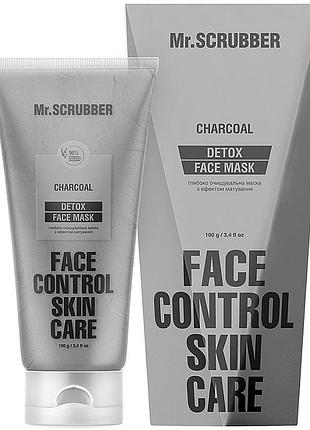 Глубоко очищающая маска с эффектом матирования mr. scrubber face control skin care 100 мл