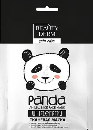 Маска тканевая отбеливающая beautyderm animal panda 25 мл