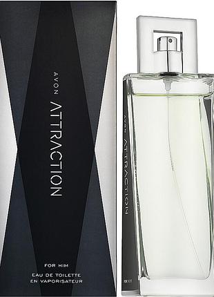 Туалетна вода чоловіча avon attraction 75 мл