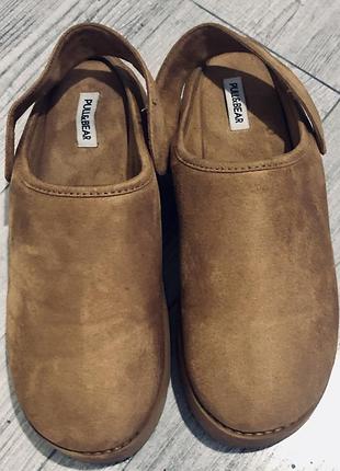 Сабо pull and bear емко замша