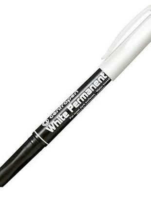 Перманентный маркер centropen 2686 белый 1.2 мм