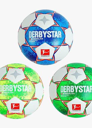 Мяч футбольный derbystar термоклееный fb-64687 no5 зеленый