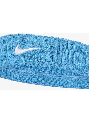 Повязка на голову nike swoosh classic headband голубой n.101.2407.409.os (оriгинал)