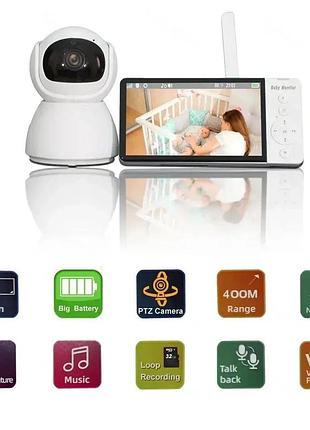 Цифровая видеоняня радионяня baby monitor hd screen mini nyana top shop ua_