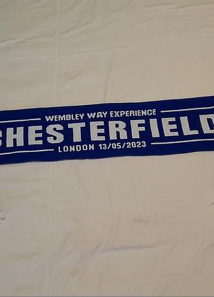 Шарф фанатский fc cesterfield -wembley way experiense london 13.05.2023