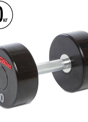 Гантель цільна професійна life fitness ga-80081-20 1шт 20кг