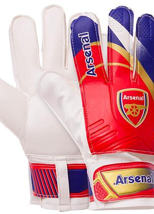Рукавички воротарські дитячі ballonstar із символікою футбольного клубу arsenal fb-0187-6