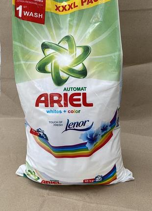 Пральний порошок ariel white and color 10 кг