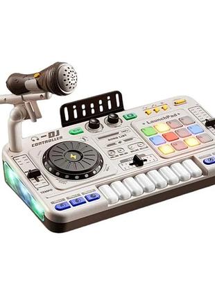 Іграшковий dj-мікшер 8d toys – дитячий музичний пульт діджея з підсвіткою та ефектами