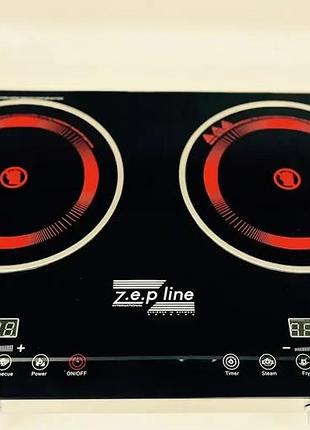 Инфракрасная двухконфорочная электроплита zepline zp-062 top shop ua_