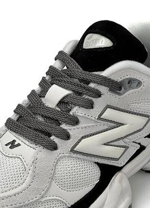 New balance 9060 white grey black 7