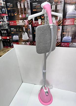 Розовый отпариватель вертикальный для одежды со стойкой zepline zp-130 3000w top shop ua_