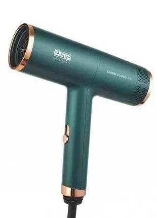 Мощный фен для укладки волос dsp 30253 зеленый top shop ua_
