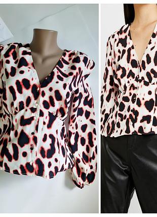 River island стильная блуза р 12 38