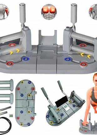 Багатофункціональна дошка для віджимань gemini push-up bar wt-e182 68х20 см сірий