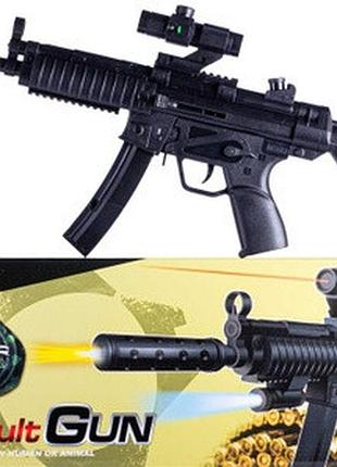 Автомат м593 assault gum на кульках, із лазерним прицілом