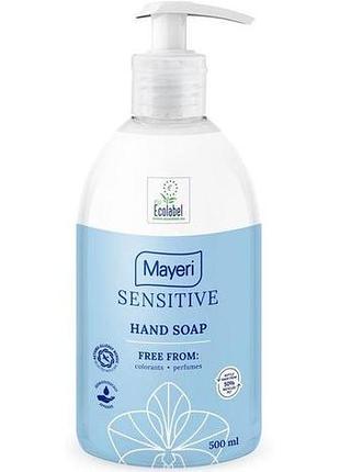 Жидкое мыло mayeri sensitive с дозатором 500 мл