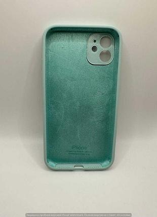 Чохол silicone case square full camera protective (aa) для apple iphone 11 (6.1") (бірюзовий / turquoise) 40234* 40234 2