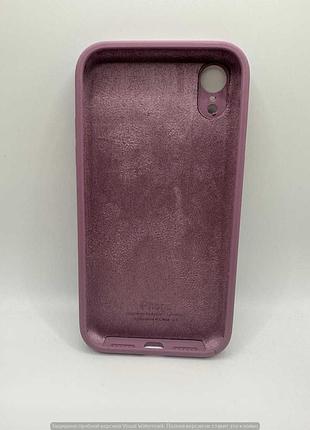 Чохол silicone case square full camera protective (aa) для apple iphone xr (6.1") (ліловий / lilac pride) 40233* 2