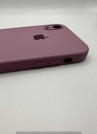 Чохол silicone case square full camera protective (aa) для apple iphone xr (6.1") (ліловий / lilac pride) 40233* 4