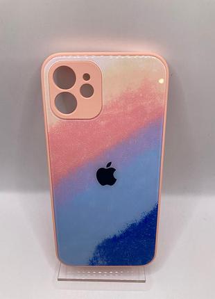 Чохол bright colors case (tpu) iphone 12 (pink/blue) 31566 31566* 31566