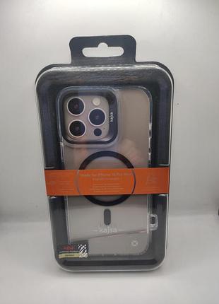 Чохол kajsa aluminium shield with magnetic ring iphone 16 pro max (gun metal) 59663 59663 59663