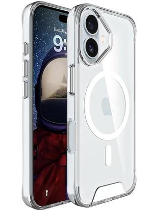 Чохол tpu space case with magsafe для apple iphone 17 (6.3") (прозорий) 00080983 00080983
