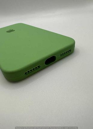 Чохол silicone case square full camera protective (aa) для apple iphone xs (5.8") (мятний / mint) 40231* 40231 5