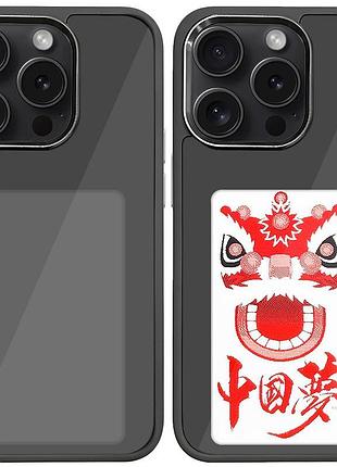 Tpu+pc чохол ink show для apple iphone 15 pro max (6.7") (black) 69935 69935* 69935