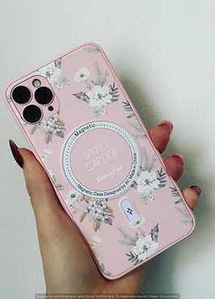 Tpu+pc чехол secret garden with magsafe для apple iphone 13 pro (6.1") (pink) 58010 58010* 58010