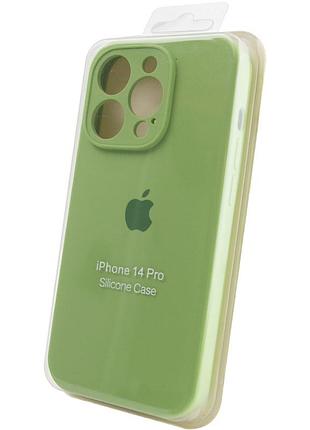Чохол silicone case full camera protective (aa) для apple iphone 13 pro max (6.7") (мятний / mint)* 6