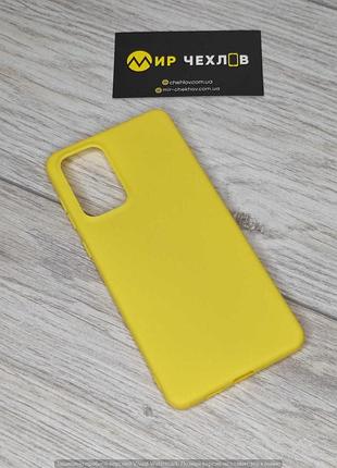 Силиконовый чехол candy для samsung galaxy a73 5g (желтый) 53926*