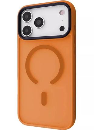 Tpu+pc чохол metal buttons with magsafe для iphone 17 pro (cosmic orange) 64345 64345