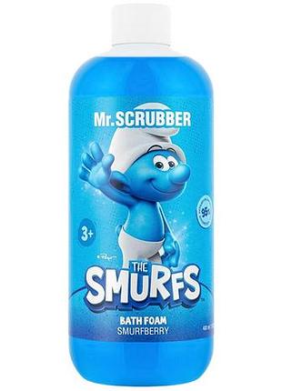 Детская пена для ванной mr. scrubber the smurfs smurfberry 400 мл
