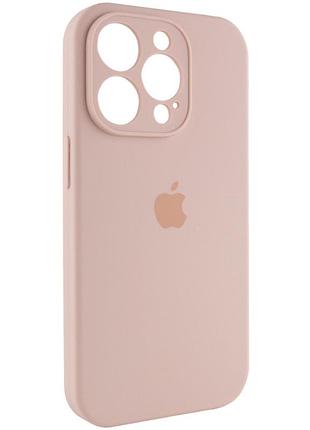Чохол silicone case square full camera protective (aa) для apple iphone 11 (6.1") (рожевий / pink sand) 40234 2