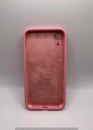 Чохол silicone case square full camera protective (aa) для apple iphone xr (6.1") (рожевий / light pink) 40233* 40233 4