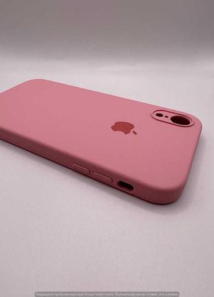 Чохол silicone case square full camera protective (aa) для apple iphone xr (6.1") (рожевий / light pink) 40233* 40233 5