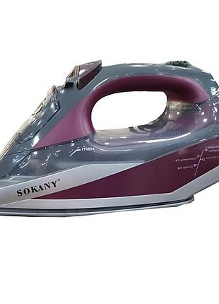 Электрический утюг sokany sk-11019 с функцией отпаривания, 2400 вт, 400 мл