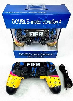 Геймпад беспроводной double-motor vibration 4 wireless controller для ps4 и pc fifa